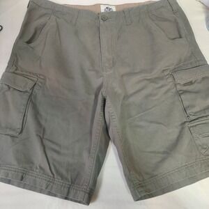 Old Mill Mens Cargo Shorts‎ Size 38 Green Casual Outdoor Cotton Pockets